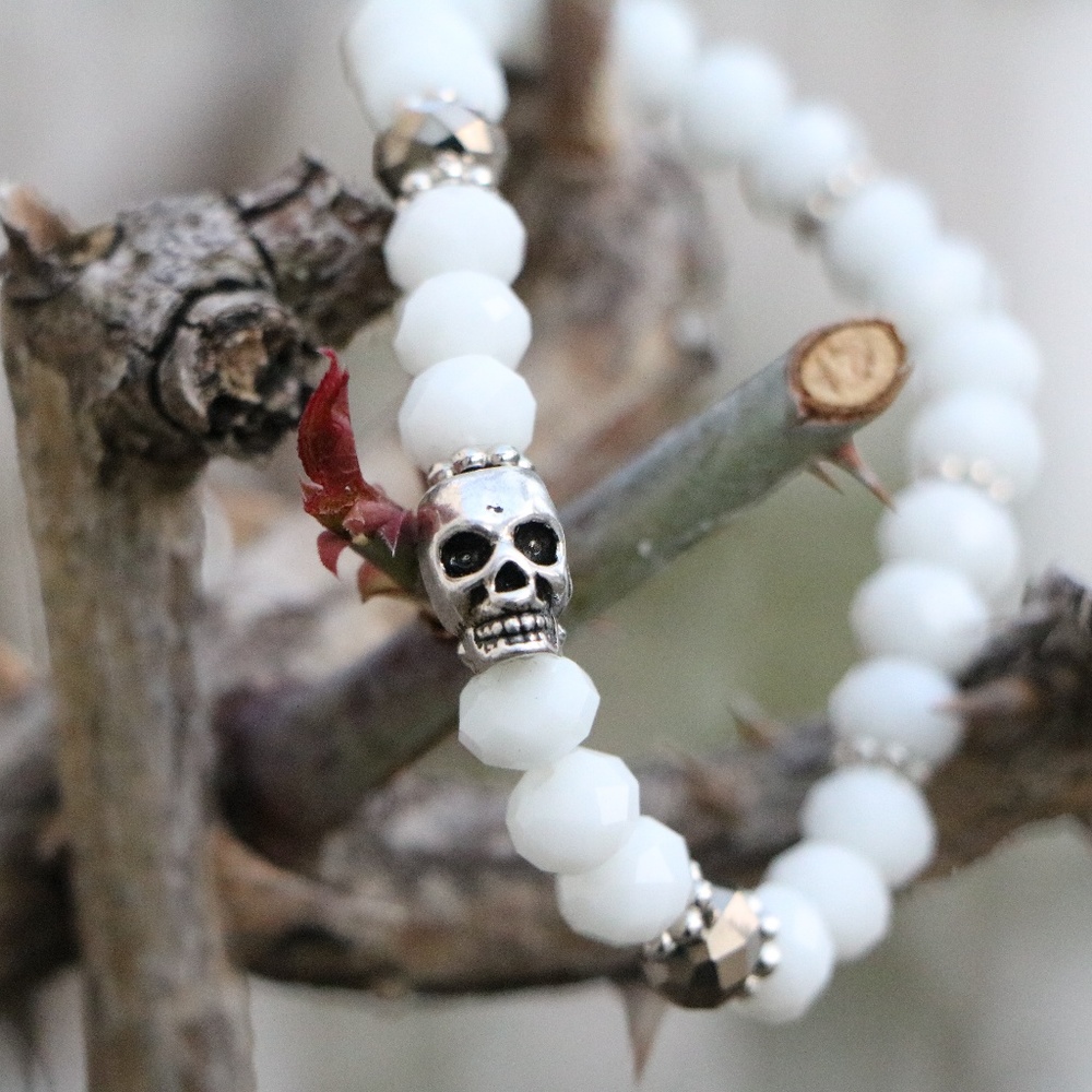 White Skull Bracelet